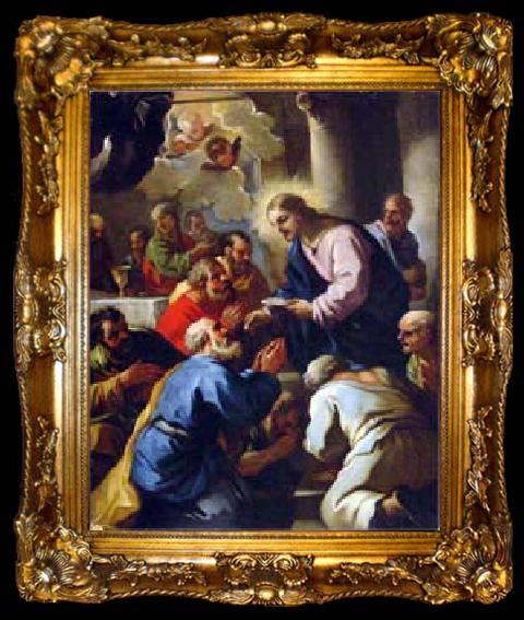 framed  Luca Giordano The Last Supper by Luca Giordano, ta009-2